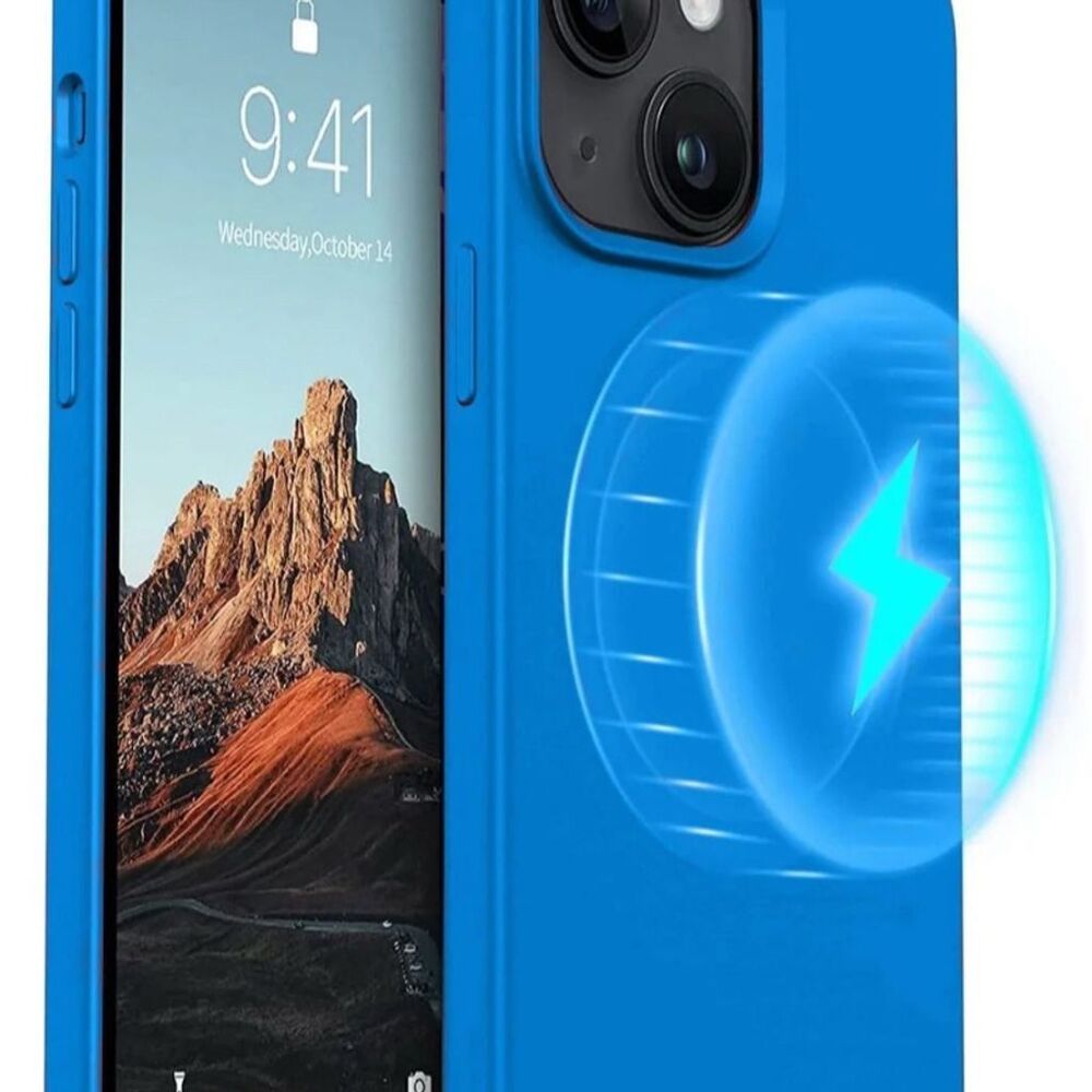 Generic Magnetic Case Blue for iPhone 13/14/15/16e Series